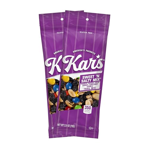 Kar’s Nuts Sweet ‘N Salty Trail Mix, 2.5 oz Pouch (Pack of 36), Gluten-Free Trail Mix Snack