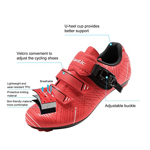 Image of Santic Men's Cycling Shoes Road Cycling Riding Shoes Road Bike Shoes with Buckle- Roadway New