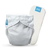 Stoffwindel Einheitsgröße mit Einlage - 1er Pack, Pencil Stripes Blue