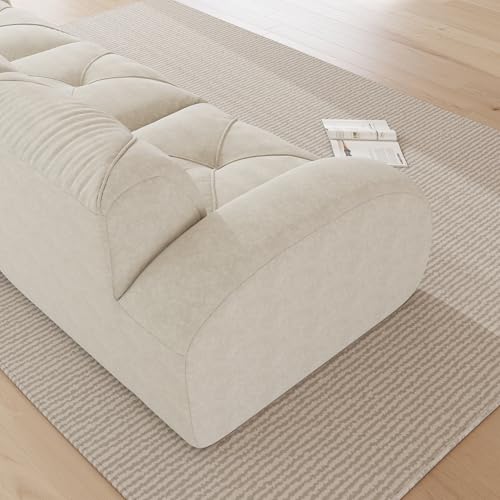 Sofá para sala de estar modular de dos plazas SUKY en confortable chenilla 7