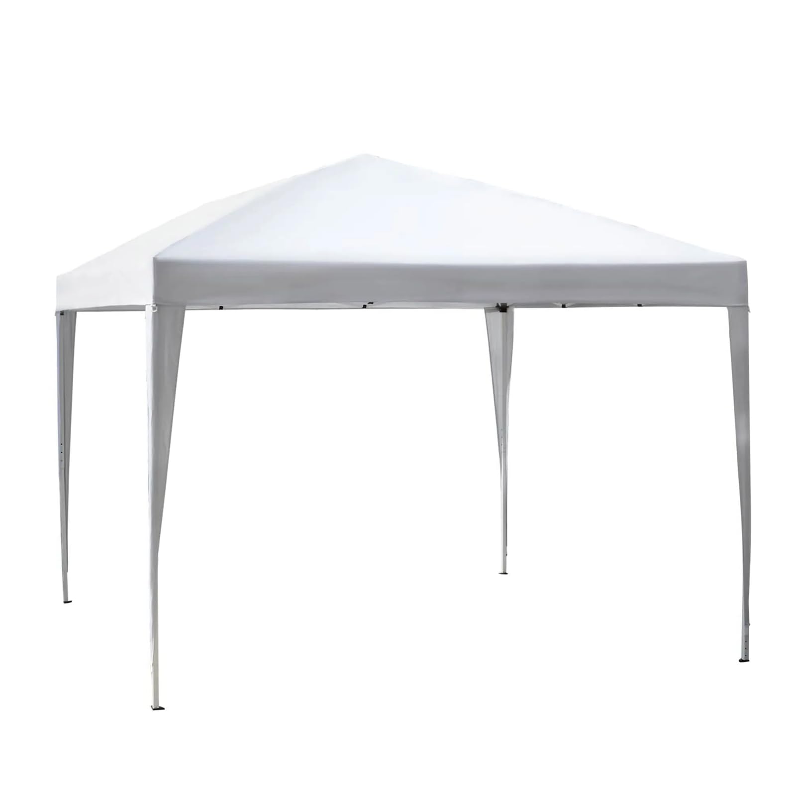 Gazebo Pieghevole Giardino 3x3 Automatico Richiudibile Fisarmonica in Acciaio Bianco