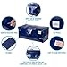 VENO 6 Pack Moving Bags w/Backpack Straps, Heavy Duty, Moving Boxes Alternative, Packing Supplies, Large Storage Totes for Dorm Room Essentials with Zipper for Clothes (Blue, 6 Pack)