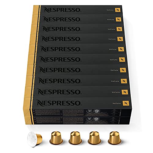 Nespresso Original – Bundle 200 Capsules de café Volluto – Intensité 4 – Pour Espresso & Cappuccino Recette Lait – (20 étuis de 10)