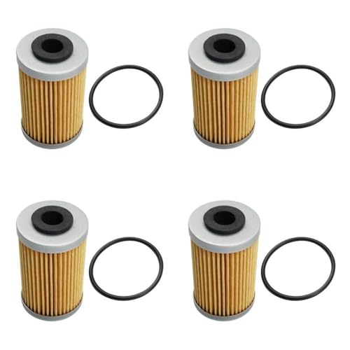 Ölfilter kompatibel mit Svartpilen 125 200 250 401 Vitpilen 701 Supermoto FC450 Fe 450 FS450 FC550 FE 550 FS550 Motorradmotoren(4pcs)