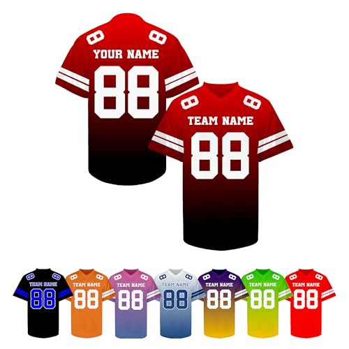 Camiseta de futebol personalizada para homens mulheres jovens, camisetas de futebol personalizadas para fãs costuradas/estampadas