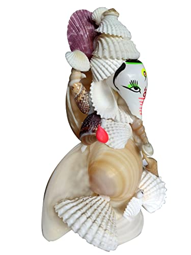 Image of Decorative Seashell Made Handicraft Ganesh Murti (17*14)