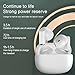 YW YUWISS Bluetooth 5.3 True Wireless Earbuds Touch Control with Charging Case Cordless in Ear Headphones IPX4 Waterproof with Noise Cancelling Mic for Apple iPhone Android Samsung (White)