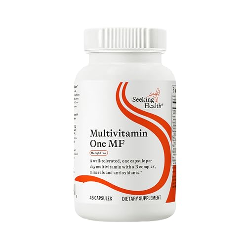 Seeking Health Multivitamin One MF - MTHFR Support Supplement with Calcium Folinate & Vitamin B12 - Easy-to-Digest - Methyl-Free Vegetarian Capsule - 45 Veggie Capsules