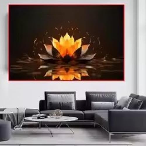 Toile de lotus affiche abstraite pour revitaliser une décoration d'intérieur