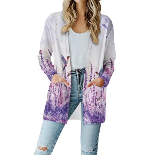 Image of Womens Open Fron Cardigan Sweaters Long Sleeve Tops Daily Coats