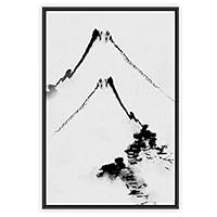 Framed Canvas Wall Art Abstract Color Block Canvas Prints Home Artwork Decoration for Living Room,Bedroom - 16x24 inches