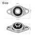 uxcell 4pcs KFL08 Pillow Block Bearings 8mm Bore Bearing Units Zinc Alloy Flange Mounted Bearing Housing, P6(ABEC3)