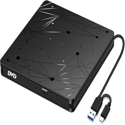Lector de CD DVD externo USB C y 3.0 para ordenador portátil y PC de escritorio