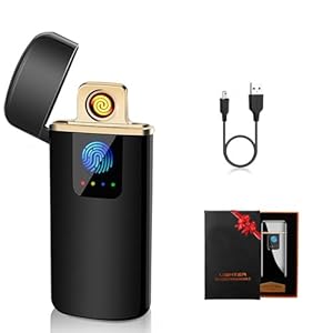 Elektrische Aansteker voor Papa, Plasma-aansteker USB Navulbare Windproof Elektronische Aansteker Batterij Indicator voor Kaarsen Keuken Barbecue Gift Pack voor Moederdag Mannen Vrouwen Gifts