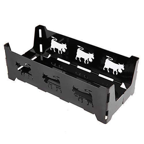 Portable Candlelight Cheese Raclette Non Stick Rotaster Baking Tray Stove Set Carbon Steel Home Kitchen Grilling Tool With Wood Handle #TOP4