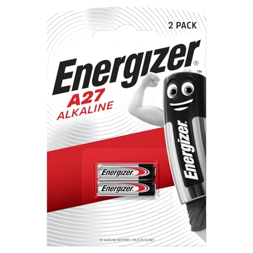 Energizer A27 Battery 12V - Alkaline Power - Remote Controls Key Fobs Wireless Alarms GPS Devices Utility Meters Photographic Equipment