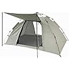 Pop-Up Tent for 2 People, Waterproof, UV Protection, High Density Mesh, W 78.7 x H 47.2 x D 63.0 inches 200 x 120 x 160 cm, Ivory