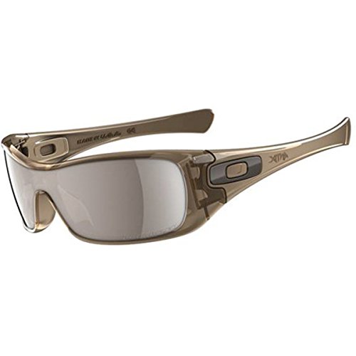 Oakley Men's OO9077 Antix Polarized Sunglasses, Brown Smoke Frame/Tungsten Lens, 70 mm
