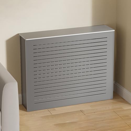 Cubierta para mueble de calefacción con estante de madera moderno