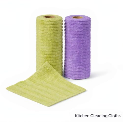 Vahinix 20PCS Cleaning Cloth, Reusable Wet & Dry Use Lint-Free Cleaning Rags 10"*10"(Green) — view 2