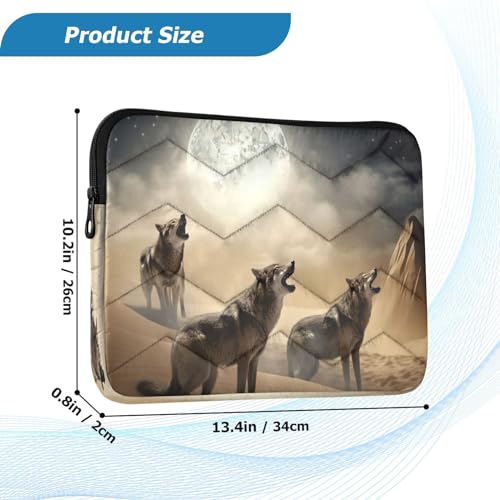 Funda para portátil Full Moon Wolves para 13-14 pulgadas miniatura 3