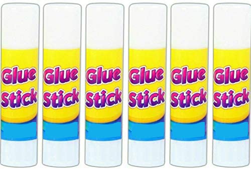 PaulStore 6Pcs TWIST UP GLUE STICKS Scrapbook Paper Card Photo Fabric Craft NON TOXIC Kids