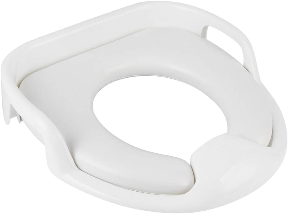 Focket Potty Training Toilet Seat, Ergonomic Anti Toddler Toilet Seat Attachment, PP, PVC Material Universal for Boys and Girls Soft Children with NonSlip (White)