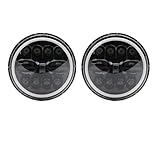 nissan patrol gr y60 occasion le bon coin bretagne Pour Nissan pour Patrol Y60 pour Safari 7 pouces phare 2x voiture Led salut/bas H4 Halo Angle yeux DRL 1967-1981