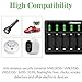 Arlo Battery Charger for CR123A Rechargeable Battery, 8 Bays CR123a Battery Charger Compatible with Arlo Wireless Cameras VMC3030 VMK3200 VMS3330 3430 3530 and Flashlight (Not Included Batteries)