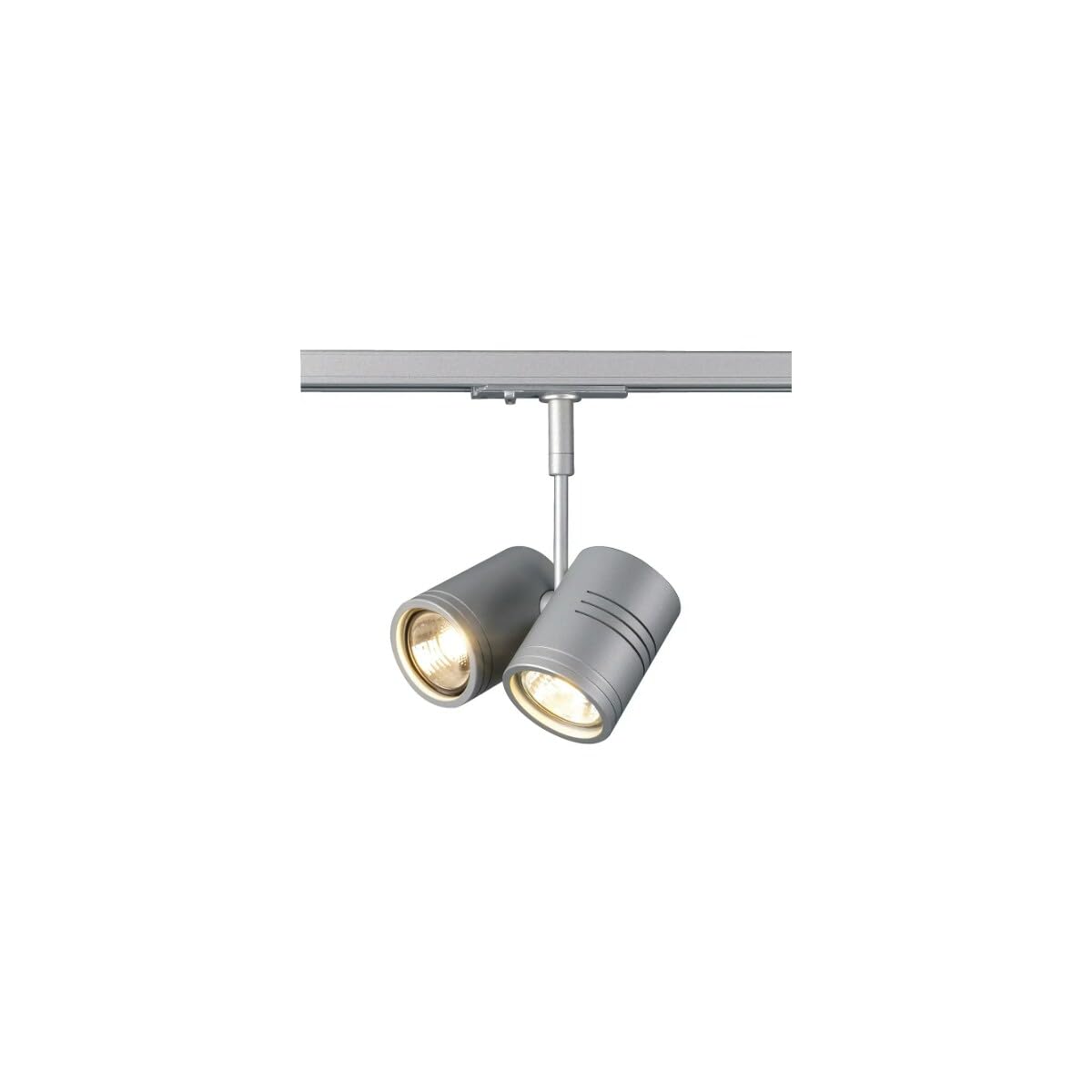 SLV Bima II Leuchtenkopf 2x GU10 50W silbergrau inklusive 1P-Adapter