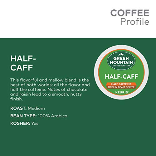 Green Mountain Coffee, Half-Caff, Single-Serve Keurig K-Cup Pods, Medium Roast Coffee, 48 Count (2 Boxes Of 24 Pods) #TOP3