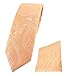 Produktbild TigerTie schmale Designer Krawatte Designer Einstecktuch in lachsorange silberweiss Paisley gemustert - Krawattenbreite 6 cm