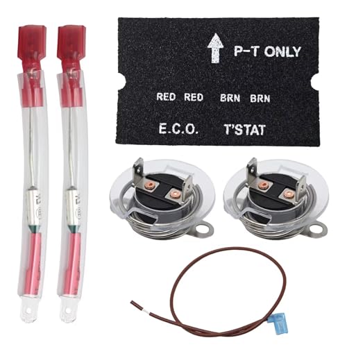 Image of MDEOOSKY 2pcs RV Water Heater Thermal Cutoff RV Water Heater Parts Thermal Cutoff Kit Compatible with GLM 21140 Mallory 9-72153 Mercruiser 45518A2 GCH6-4E GCH6-6E G6A-7E