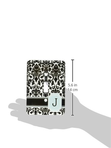Interrupteur personnalisé monogramme J menthe et chic