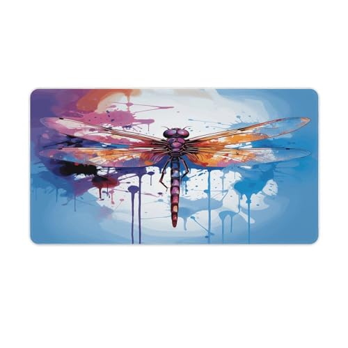 Sous-main libellule cadeau maman grand tapis de souris déco pour la rentrée universitaire