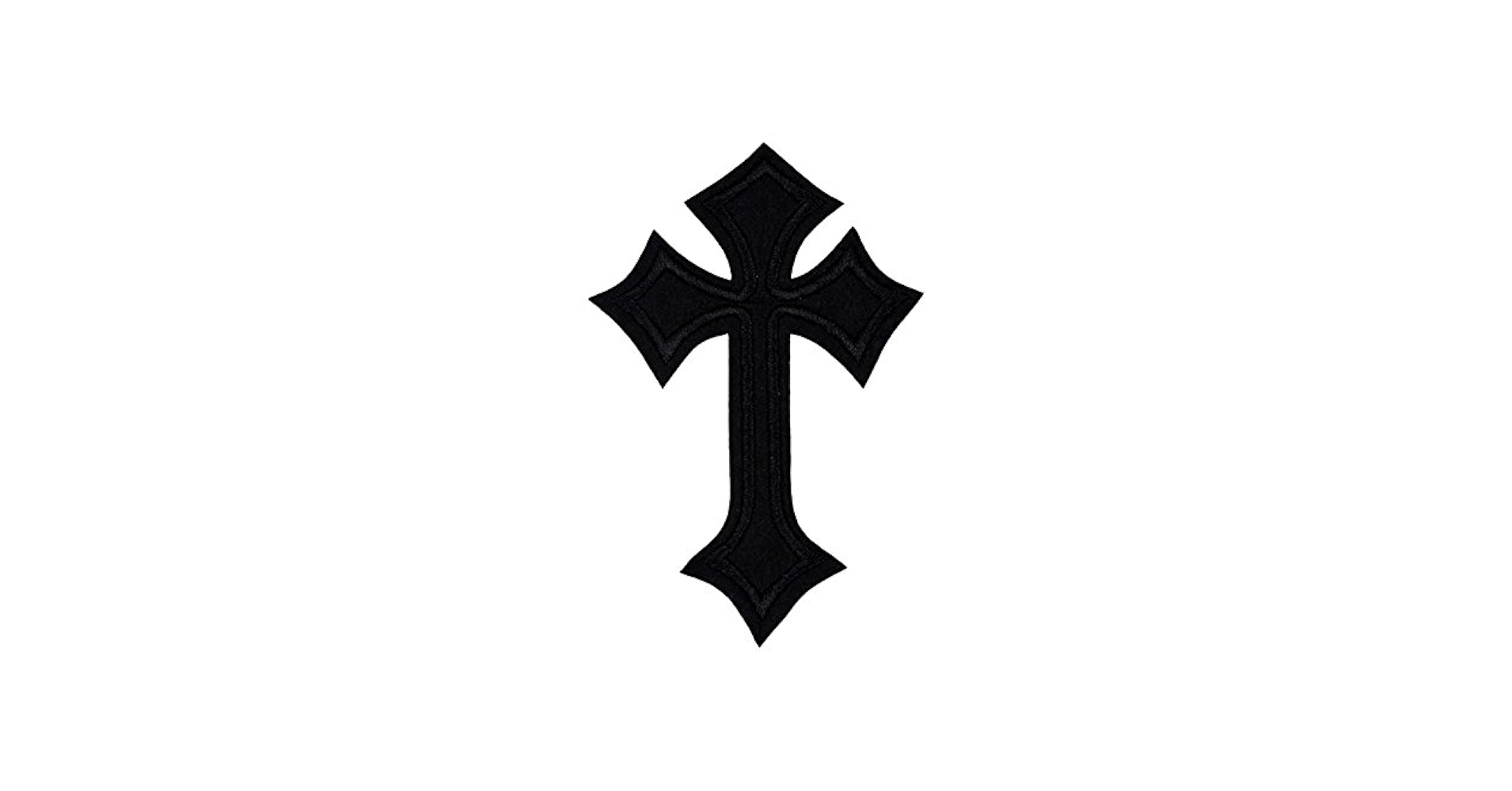 Amazon.com: XUNHUI 10PCS Patch Black Cross Embroidered