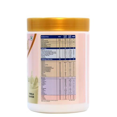 Image of PediaGold Nutrition Mix Powder for Children | For 2-14 Years | Vanilla-400g | Zero Sucrose | 6g protein per serving | Supports Overall Health Boosts Immunity | Nutritional Supplement for Kids Growth