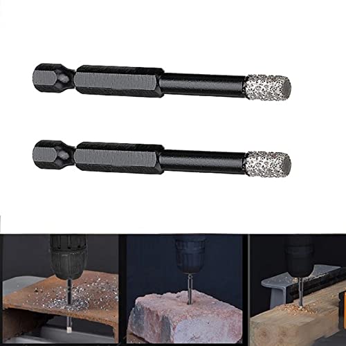 Brocas de diamante para taladro 6 mm hexagonal 2 pcs miniatura 3