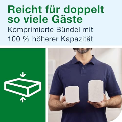 Tork Xpress komprimierte weiche Multifold-Papierhandtücher Weiß H2, Advanced, 2‑lagig, M‑Falz, saugfähig, 6 × 200 Tücher, 600454