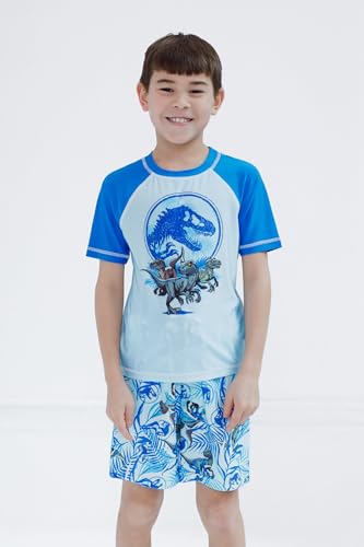 Maillot de bain Jurassic World dinosaure : ensemble anti-UV pour protéger la peau