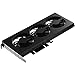 Jonsbo Aluminum VGA Graphic Card Cooler - Graphic Card Fans - 3 x 80mm Fans with SATA+Aura 4PIN Connector VF-1