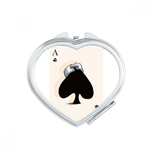 Miroir de Poche à la Main Coeur J Un Cadeau Mignon Original