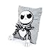 Jay Franco Disney Nightmare Before Christmas Jack 3D Snuggle Plush Pillow - Super Soft Skeleton Pillow - Measures 15 Inches