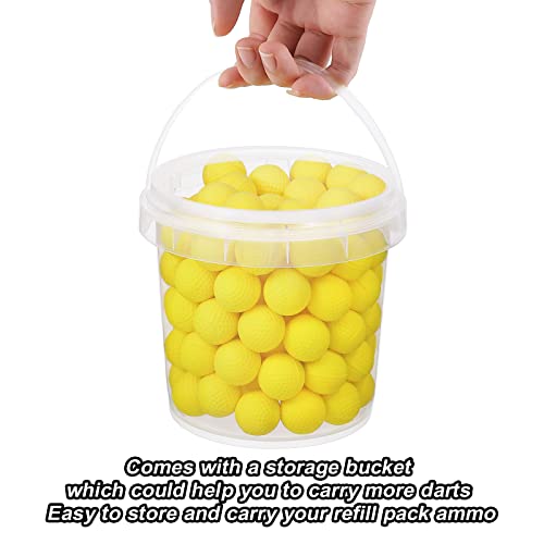 100 Rounds Refill Balls Ammo Compatible with Nerf Rival Gun, TiopLior Foam Bullet Ball Replacement Refill Pack Fit for Rival(HIR, High-Impact Rounds)