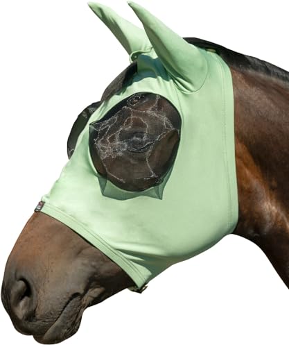 Masque anti mouches HKM élastique Jade S protection anti-insectes poney et cheval