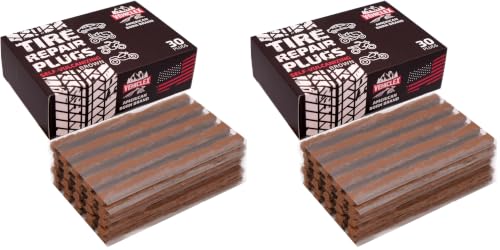 Image of Vehiclex Flat Tire Repair Plugs - 30pcs Heavy Duty Plug and Patch Kit for Emergency Repairs (Pack of 2)