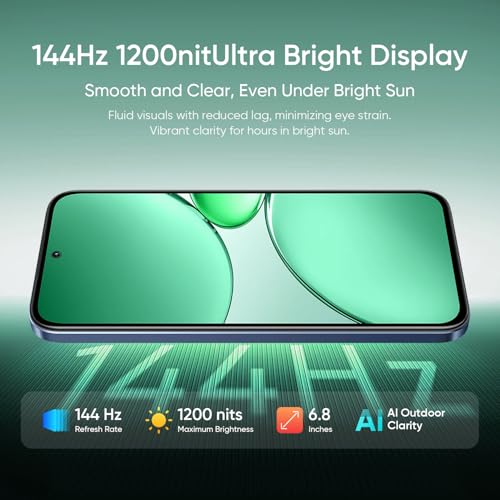 Image of realme 15X 5G Smartphone 8GB RAM 128GB ROM, 6.8 inch 144Hz Display, 7000 0mAh Battery, 60W Fast Charging IP69 Pro Waterproof Dimensity 6300 6nm Octa-core chipset Processor (Marine Blue)