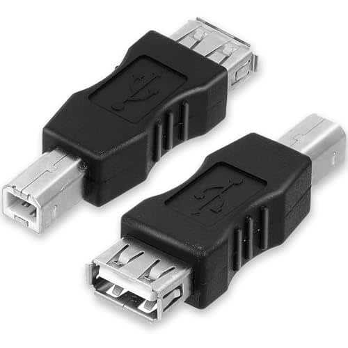 2 Pcs 2.0 A Female to USB B Male Printer