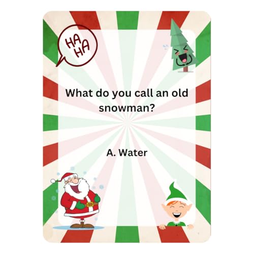 Second Ave 100 Christmas Jokes Family Fun Xmas Card Table Game Stocking Filler Secret Santa Present - Image 3