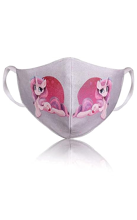 BIGXEN 3 Layer Premium Cotton Kids Mask For Boys, For Girls Digital Cartoon Printed 3D Face Mask For Small Boys & Girls, Reusable & Washable Children_Pack of 10 (CARTOON - 1) 4